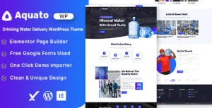Aquato – Drinking Water Delivery WordPress Theme