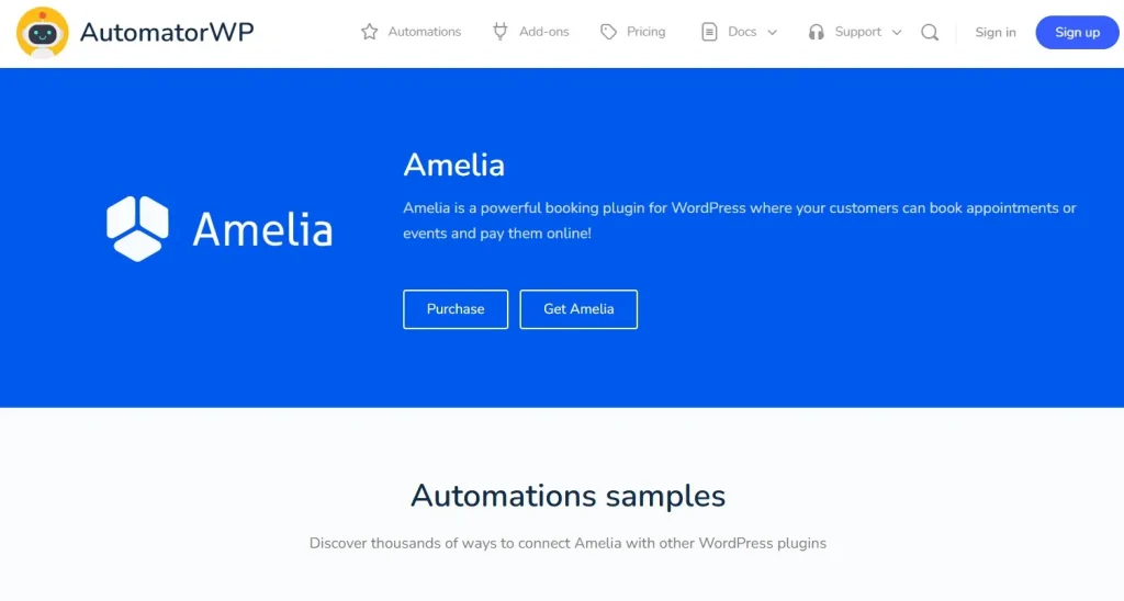 AutomatorWP – Amelia