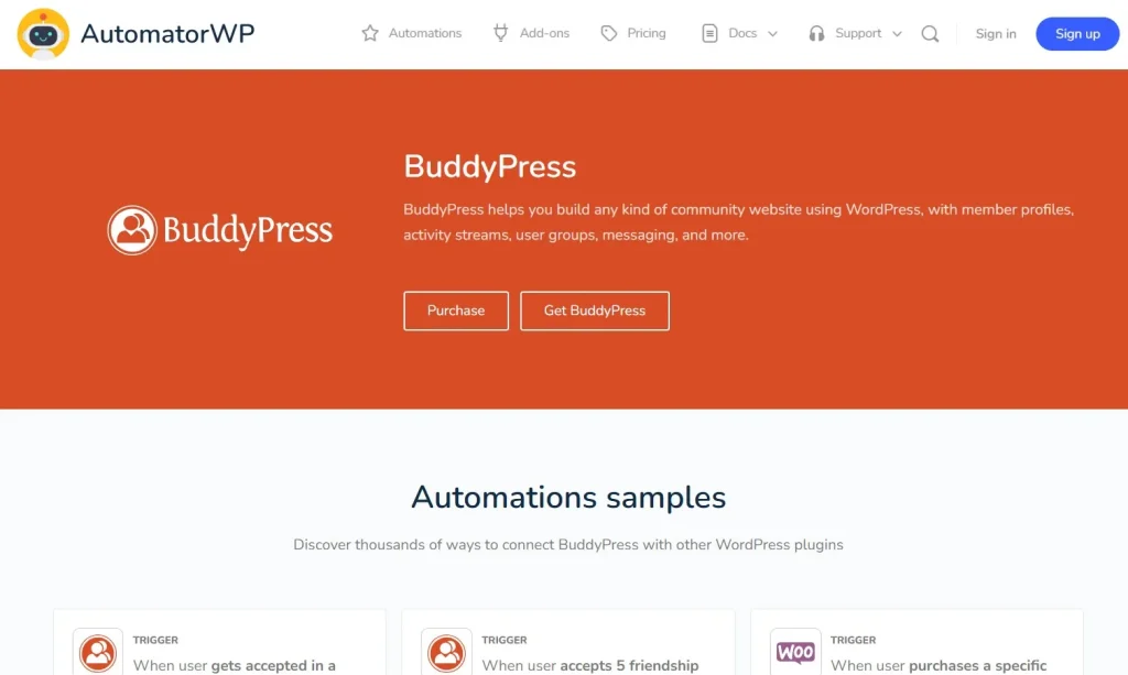 AutomatorWP – BuddyPress