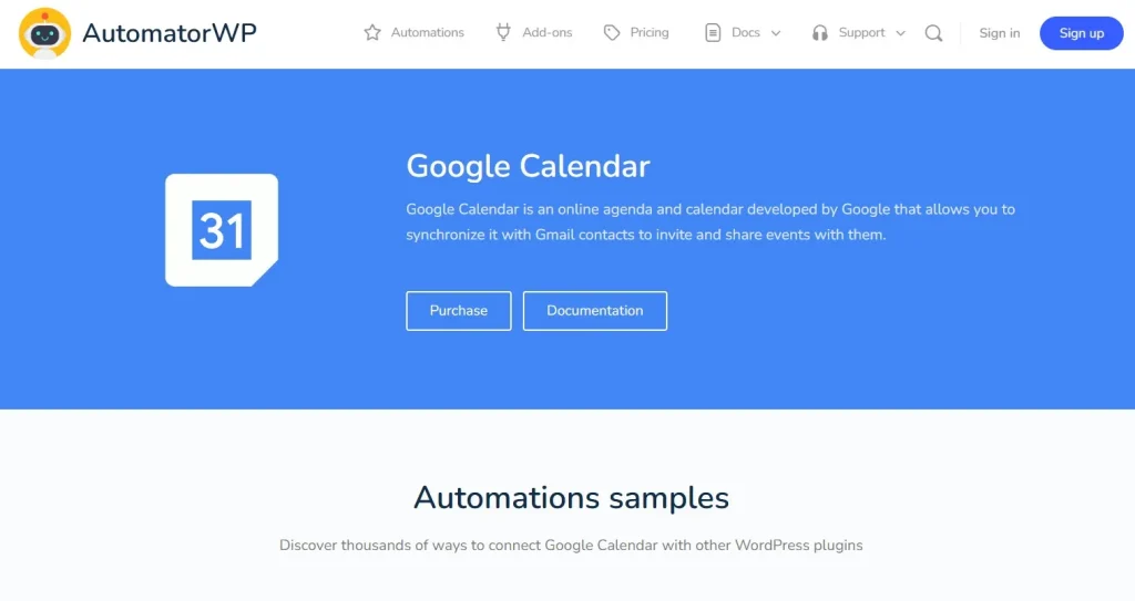 AutomatorWP – Google Calendar