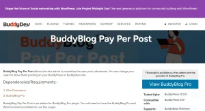 BuddyBlog Pay Per Post