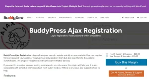 BuddyPress Ajax Registration