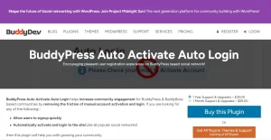 BuddyPress Auto Activate Autologin Redirect To Profile On Signup