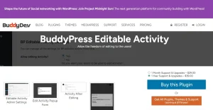 BuddyPress Editable Activity