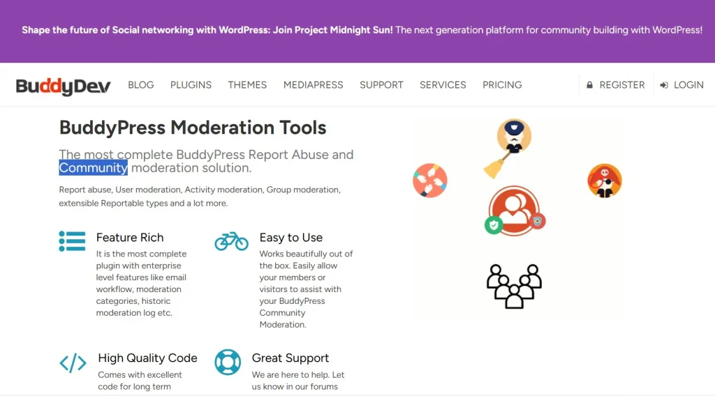 BuddyPress Moderation Tools