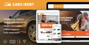 Cars4Rent | Auto Rental & Taxi Service WordPress Theme + RTL