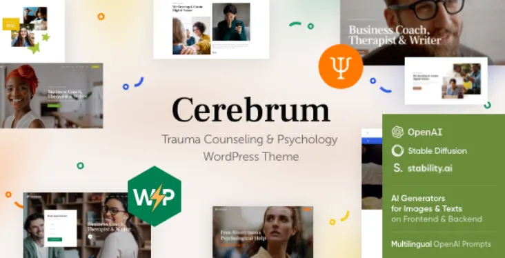 Cerebrum - Counseling & Psychology WordPress Theme