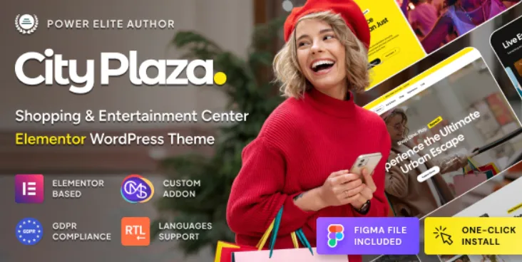 City Plaza - Entertainment Center & Shopping Mall WordPress Theme