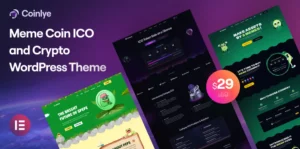 Coinlye - Meme coin ICO & Crypto WordPress Theme