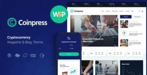 Coinpress | ICO Cryptocurrency Magazine & Blog WordPress Theme