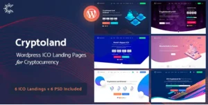 Crypto-land - Marketing Landing Page WordPress Theme