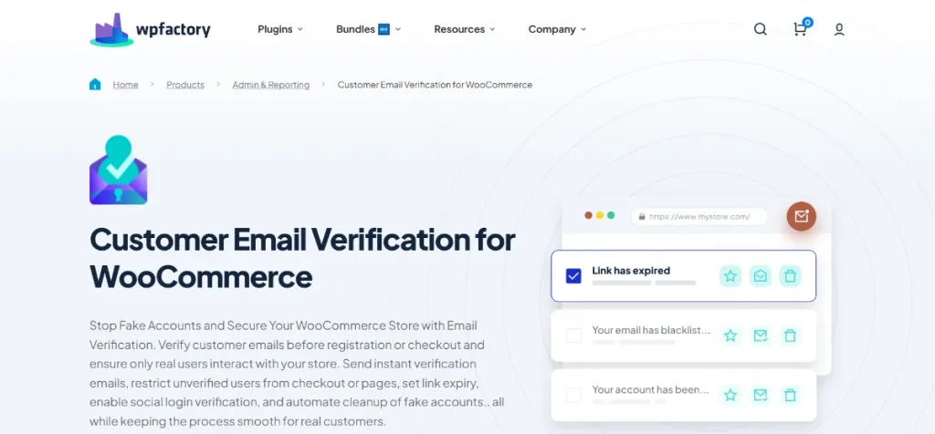 Customer Email Verification for WooCommerce Pro