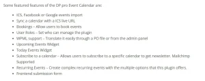 DP Pro Event Calendar