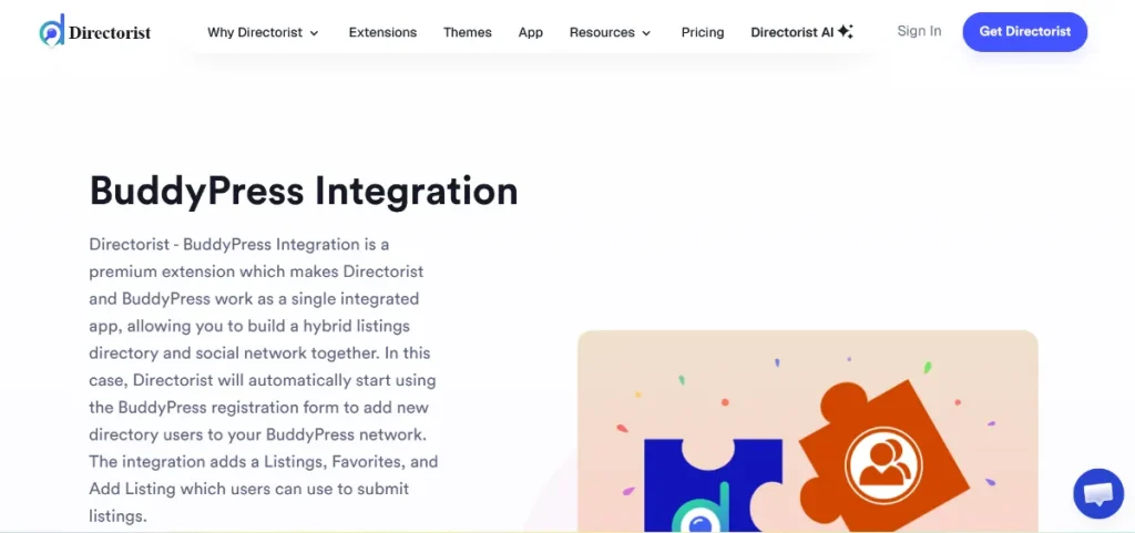 Directorist – BuddyPress Integration