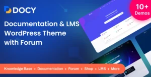 Docy - Premium Documentation, Knowledge base & LMS WordPress Theme with Helpdesk Forum