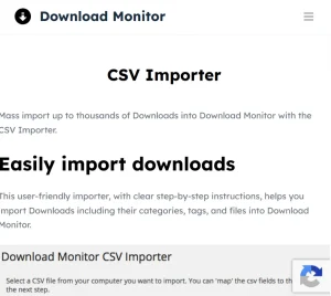 Download Monitor – CSV Importer