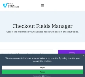 Easy Digital Downloads – Checkout Fields Manager