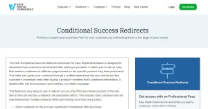 Easy Digital Downloads – Conditional Success Redirects