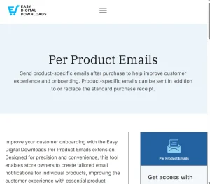 Easy Digital Downloads – Per Product Emails