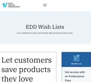 Easy Digital Downloads – Wish Lists