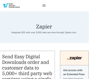 Easy Digital Downloads – Zapier