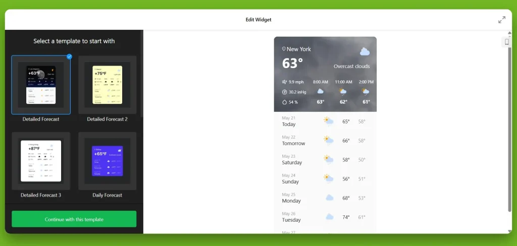 Elfsight Weather CC