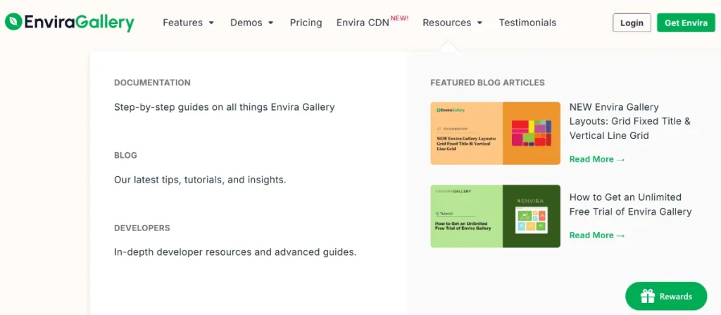 Envira Gallery – Lightroom Addon