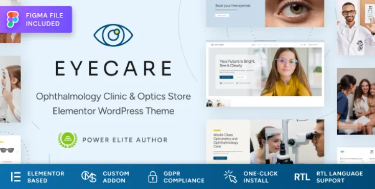 Eye Care - Eye Clinic & Family Optometrist WordPress Theme