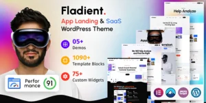 Fladient - App Landing Page WordPress Theme