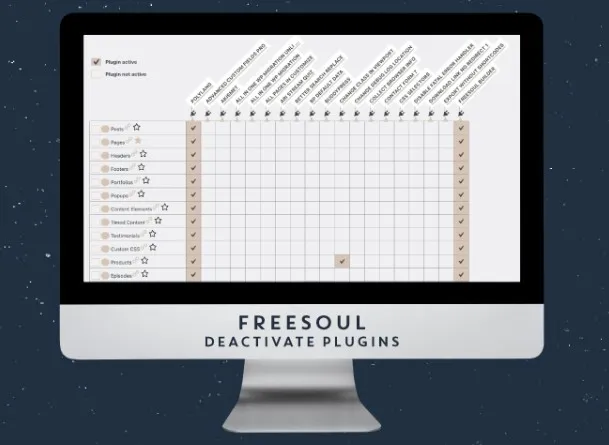 Freesoul Deactivate Plugins PRO