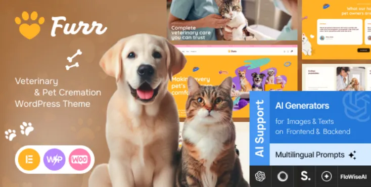 Furr - Veterinary & Pet Shop WordPress Theme
