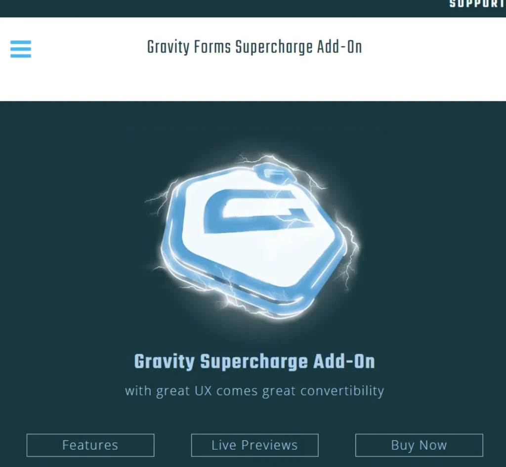 Gravity Forms Supercharge Add-On