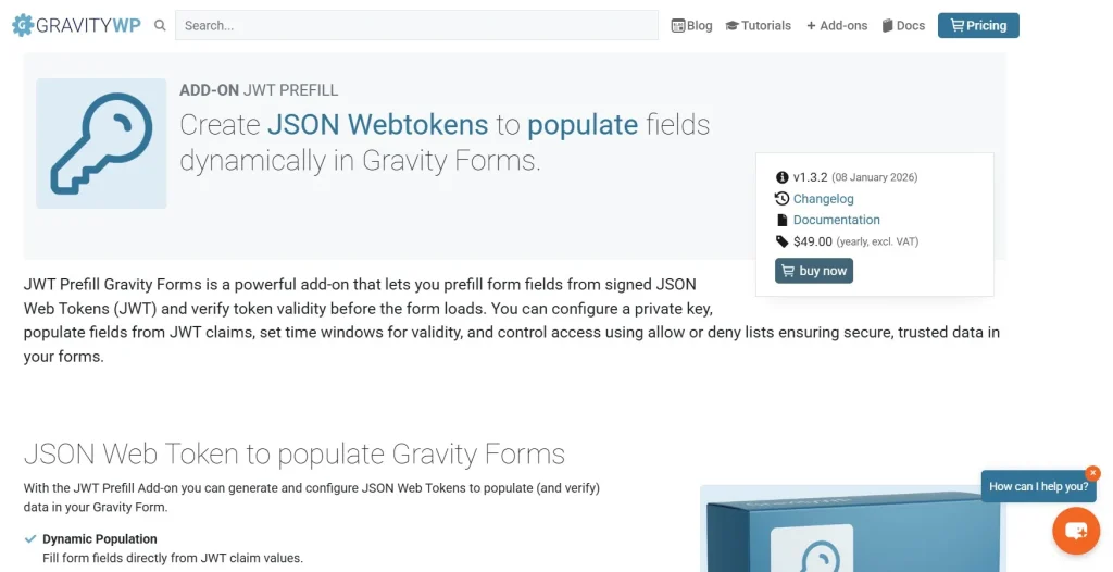 GravityWP – JWT Prefill