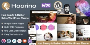 Haarino - Hair Beauty & Makeup Salon WordPress Theme
