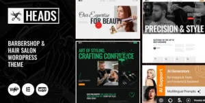Heads - Barbershop & Hair Salon WordPress Theme