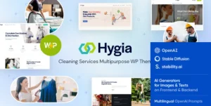 Hygia - Cleaning Services WordPress Theme