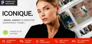 Iconique - Fashion Model Agency WordPress Theme