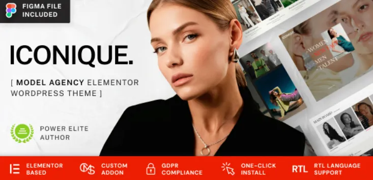 Iconique - Fashion Model Agency WordPress Theme