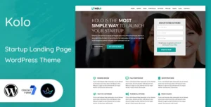 Kolo - Startup Landing Page WordPress Theme