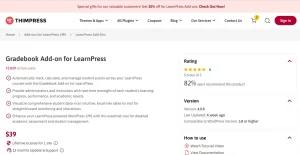 LearnPress – Gradebook
