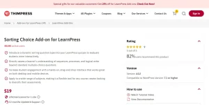 LearnPress – Sorting Choice Question