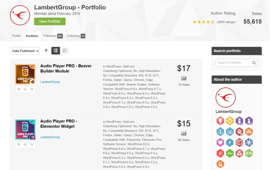 Logos Showcase – Grid / Carousel / Perspective