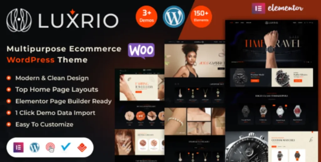 Luxrio – Jewellery & Fashion eCommerce WordPress Theme