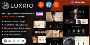 Luxrio – Jewellery & Fashion eCommerce WordPress Theme