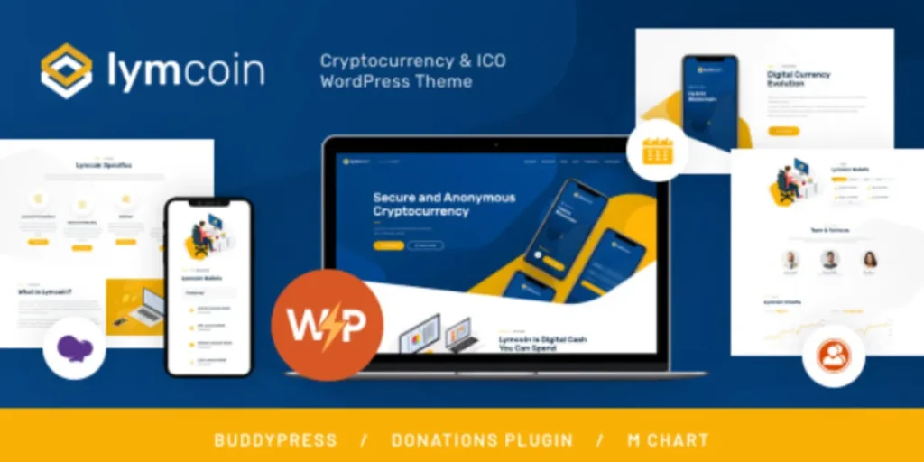Lymcoin | ICO Cryptocurrency Bitcoin WordPress Theme