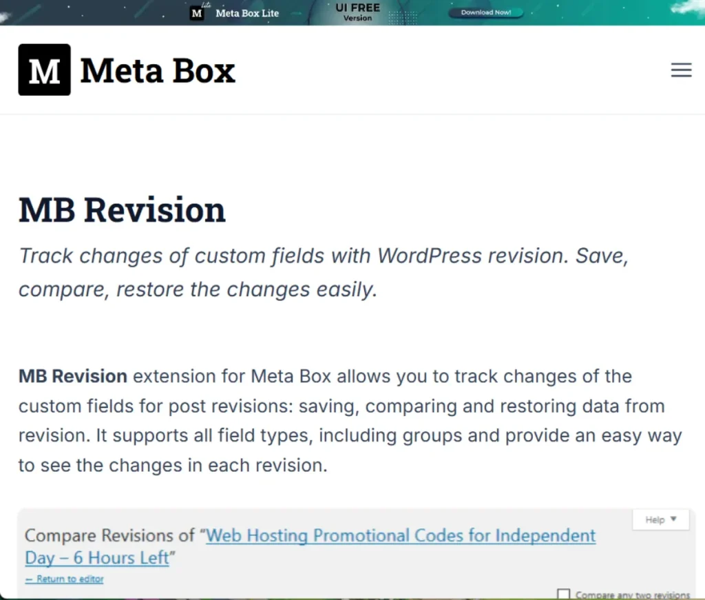 MB Revision