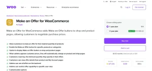 Make an Offer For Woocommerce