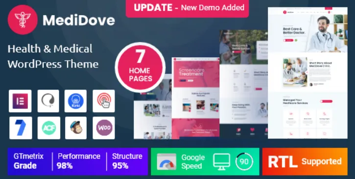 MediDove - Health & Medical WordPress Theme
