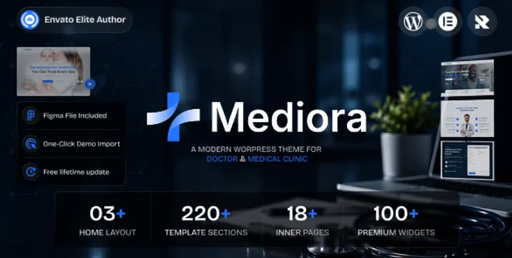 Mediora - Doctor & Medical Clinic Elementor WordPress Theme