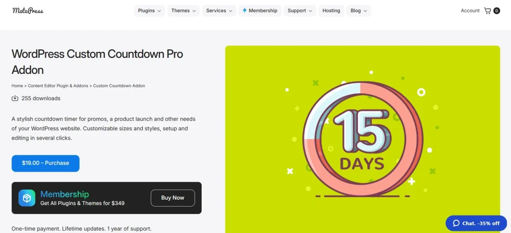 MotoPress Countdown Addon